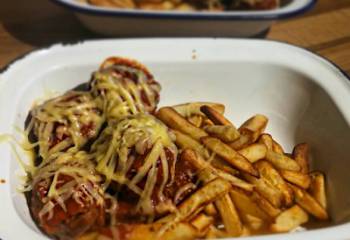 Bbq Meatball Topped Fries | Healthy Recipe