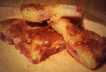 Raspberry And Chardonnay Blondies